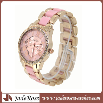 Neue und pinkfarbene Armband- und Zifferblattmarke Lady Watch